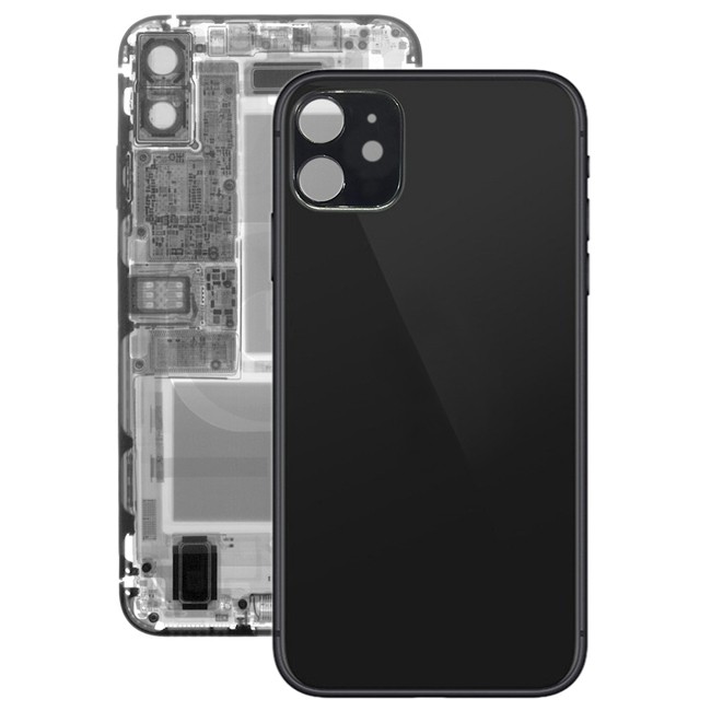 Cache vitre arrière pour iPhone 11 (Noir)(Avec Logo) à 12,90 €