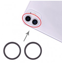 2x Camera metaal contour voor iPhone 11 (Zwart) voor 6,85 €
