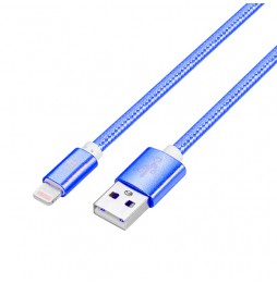 3m MFi gecertificeerd nylon USB kabel voor iPhone, iPad, AirPods 2.4A (Blauw) voor 21,95 €