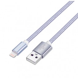 3m MFi gecertificeerd nylon USB kabel voor iPhone, iPad, AirPods 2.4A (Grijs) voor 21,95 €