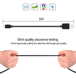 Câble USB Lightning rapide pour iPhone, iPad, AirPods 1m (Noir) à 8,95 €