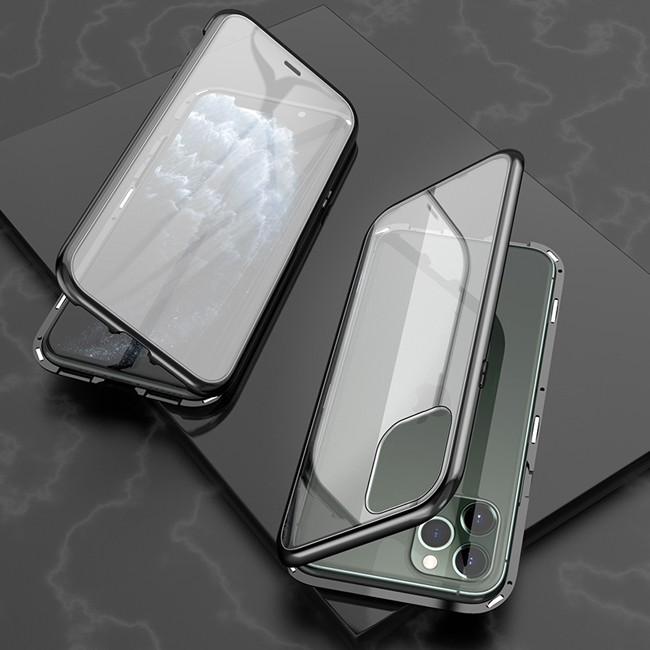 Coque magnétique avec verre trempé pour iPhone 11 Pro (Noir) à €16.95