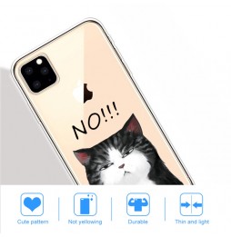 Coque en silicone pour iPhone 11 Pro (No! chat) à €9.95