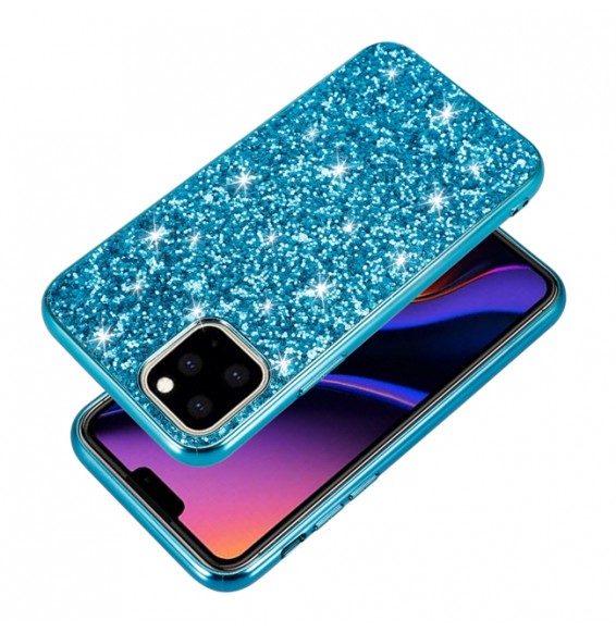 Glitter Powder Shockproof Case for iPhone 11 Pro (Blue)
