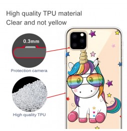 Siliconen hoesje voor iPhone 11 Pro (Eyeglasses Unicorn) voor €11.95