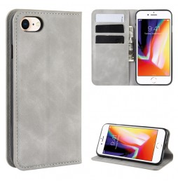 Magnetic Leather Case for iPhone SE 2020/8/7 (Grey) at €15.95