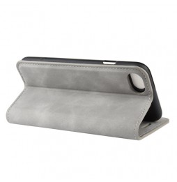 Magnetische Leder Hülle für iPhone SE 2020/8/7 (Grau) für €15.95