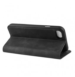 Magnetische Leder Hülle für iPhone SE 2020/8/7 (Schwarz) für €15.95