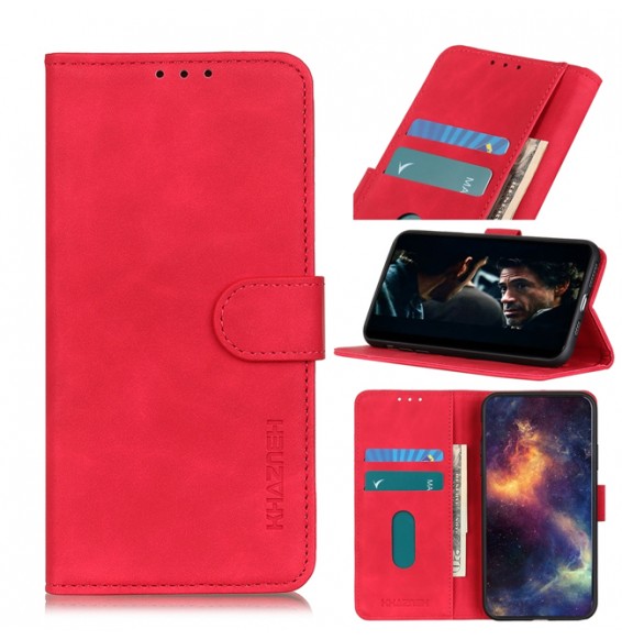 Retro Texture PU Leather Case with Card Slots & Wallet For iPhone SE 2020/8/7 (Red)