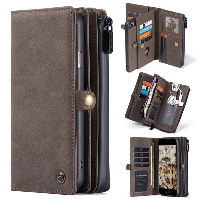 Coque portefeuille détachable en cuir pour iPhone SE 2020/8/7 CaseMe (Marron) à €31.95