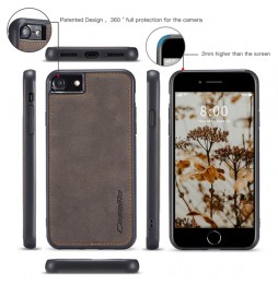 Coque portefeuille détachable en cuir pour iPhone SE 2020/8/7 CaseMe (Marron) à €31.95