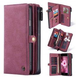 Coque portefeuille détachable en cuir pour iPhone SE 2020/8/7 CaseMe (Rouge) à €31.95