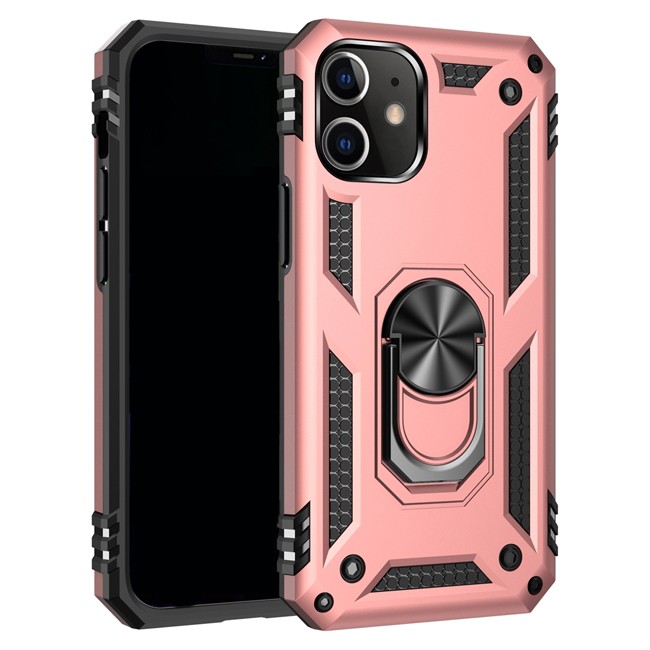 Armor Shockproof Ring Case for iPhone 12 (Rose Gold) at €13.95