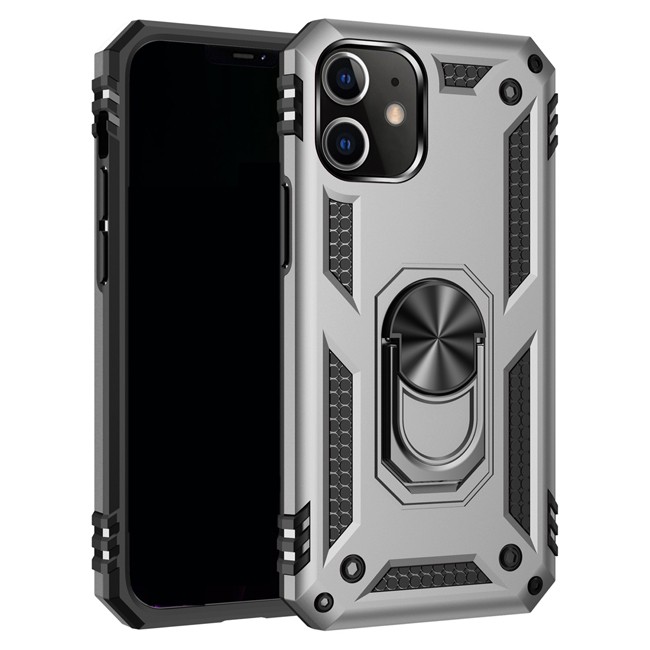 Armor Shockproof Ring Case for iPhone 12 (Silver) at €13.95