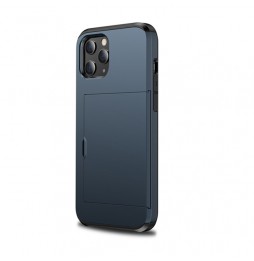 Shockproof Rugged Armor Case with Card Slots for iPhone 12 (Dark Blue) at €13.95