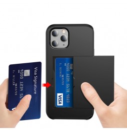 Armor schokbestendig robuuste hoesje met kaartsleuven voor iPhone 12 (Donkerblauw) voor €13.95