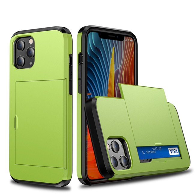 Shockproof Rugged Armor Case with Card Slots for iPhone 12 (Green) at €13.95