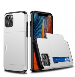 Robuste Stoßfeste Case mit Kartenhalter für iPhone 12 (Weiß) für €13.95