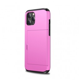 Shockproof Rugged Armor Case with Card Slots for iPhone 12 (Pink) at €13.95