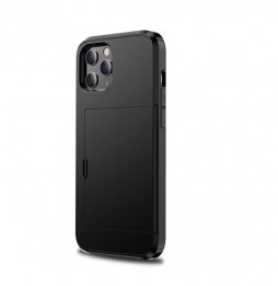 Shockproof Rugged Armor Case with Card Slots for iPhone 12 (Black) at €13.95