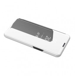 Spiegel leren hoesje voor iPhone 12 (Zilver) voor €14.95