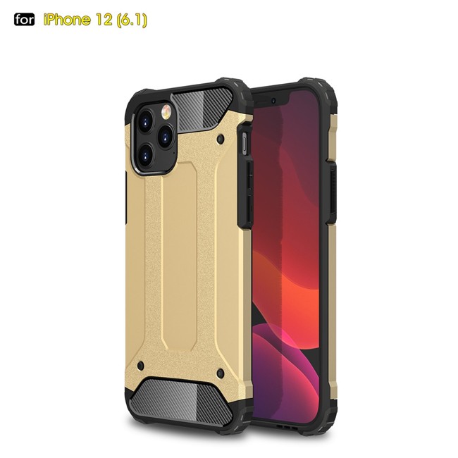 Armor Metal + Silicone Hybrid Case for iPhone 12 Pro (Gold) at €12.95