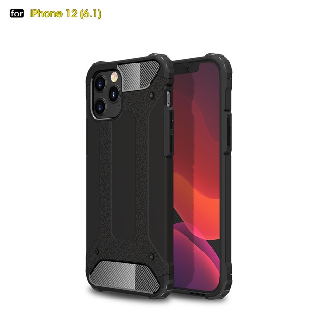 Armor Metal + Silicone Hybrid Case for iPhone 12 Pro (Black) at €12.95