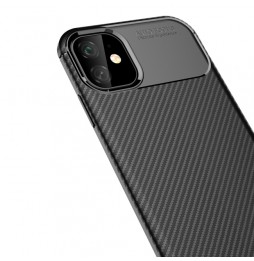 Coque souple brossée pour iPhone 12 (Noir)