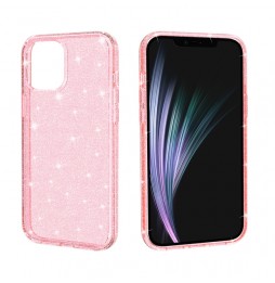 Siliconen schokbestendig glitter hoesje voor iPhone 12 Pro (Roze) voor €14.95