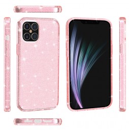 Siliconen schokbestendig glitter hoesje voor iPhone 12 Pro (Roze) voor €14.95