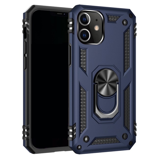 Armor Stoßfeste Case mit Ring für iPhone 12 Pro (Blau) für €13.95