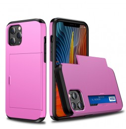 Shockproof Rugged Armor Case with Card Slots for iPhone 12 Pro (Pink) at €13.95