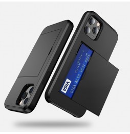 Robuste Stoßfeste Case mit Kartenhalter für iPhone 12 Pro (weiß) für €13.95