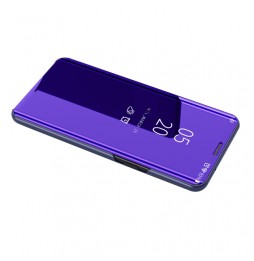 Spiegel Leder Hülle für iPhone 12 Pro (Lila Blau) für €14.95