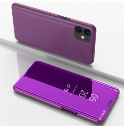 Coque miroir en cuir pour iPhone 12 Pro (Violet) à €14.95