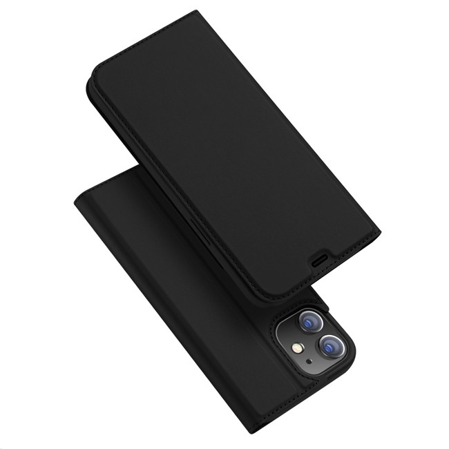 Coque en cuir avec fentes pour cartes pour iPhone 12 Pro DUX DUCIS (Noir) à €16.95