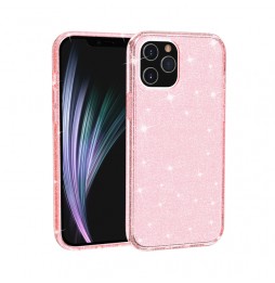 Siliconen schokbestendig glitter hoesje voor iPhone 12 Pro Max (Roze) voor €14.95