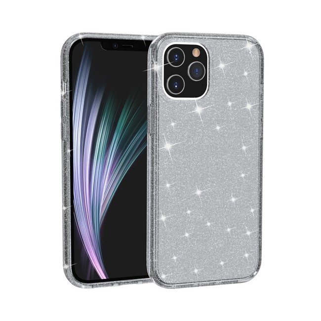 Silicone Shockproof Glitter Case for iPhone 12 Pro Max (Grey) at €14.95