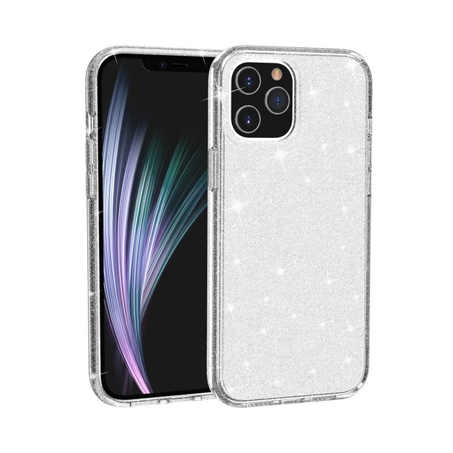 Silicone Shockproof Glitter Case for iPhone 12 Pro Max (White) at €14.95