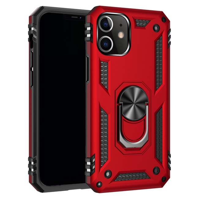 Armor Shockproof Ring Case for iPhone 12 Pro Max (Red) at €13.95