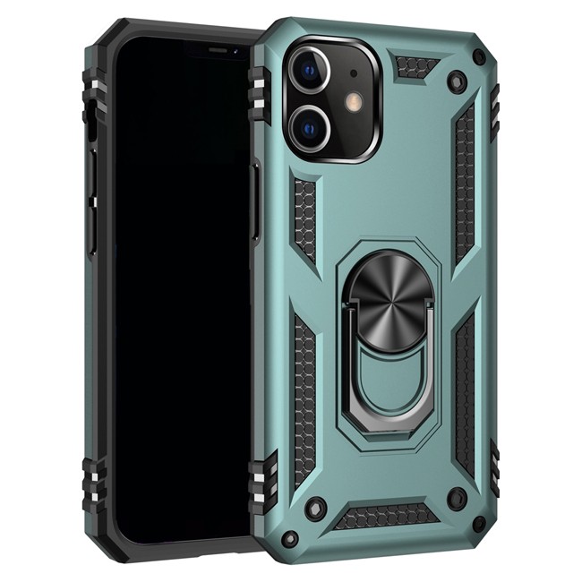 Armor Shockproof Ring Case for iPhone 12 Pro Max (Dark Green) at €13.95