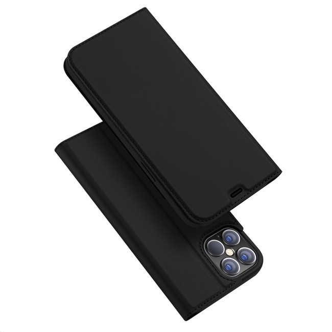 Coque en cuir avec fentes pour cartes pour iPhone 12 Pro Max DUX DUCIS (Noir) à €16.95