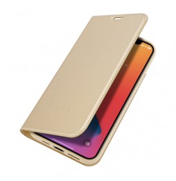 Magnetische leren hoesje met kaartsleuven voor iPhone 12 Pro Max DUX DUCIS (Goud) voor €16.95