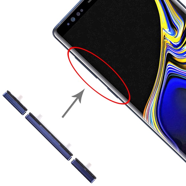 10x Boutons allumage + volume pour Samsung Galaxy Note 9 SM-N960 (Bleu) à 14,90 €