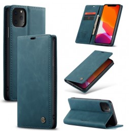 Magnetic Leather Case with Card Slots for iPhone 11 Pro Max CaseMe (Blue) at €15.95