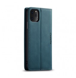 Coque en cuir avec fentes pour cartes pour iPhone 11 Pro Max CaseMe (Bleu) à €15.95