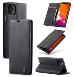 Magnetic Leather Case with Card Slots for iPhone 11 Pro Max CaseMe (Black) at €15.95
