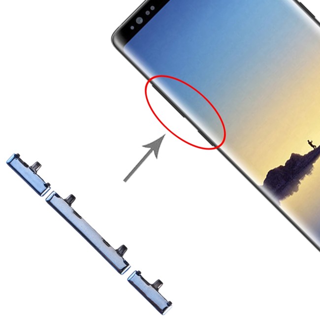 10x Boutons allumage + volume pour Samsung Galaxy Note 8 SM-N950 (Bleu) à 16,90 €