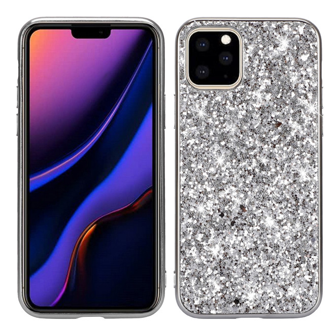 Glitzer Case für iPhone 11 Pro Max (Silber)