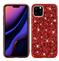 Glitter hoesje voor iPhone 11 Pro Max (Rood)